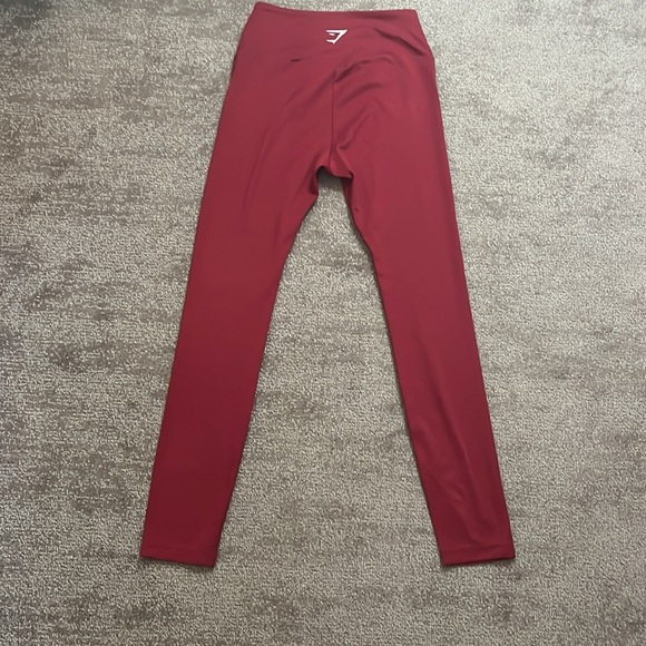Gymshark Maroon Leggings Size Small - Picture 5 of 8